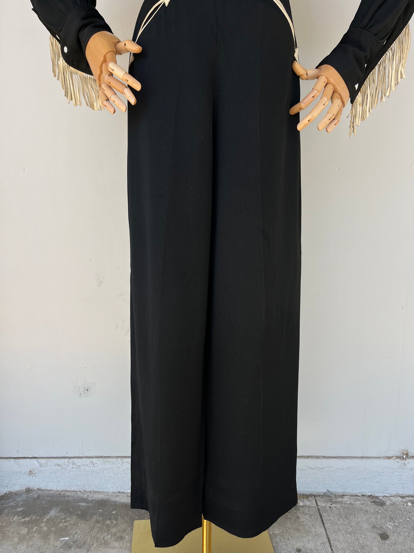 Rare Find 1940s Black & White Gab Western Suit- M