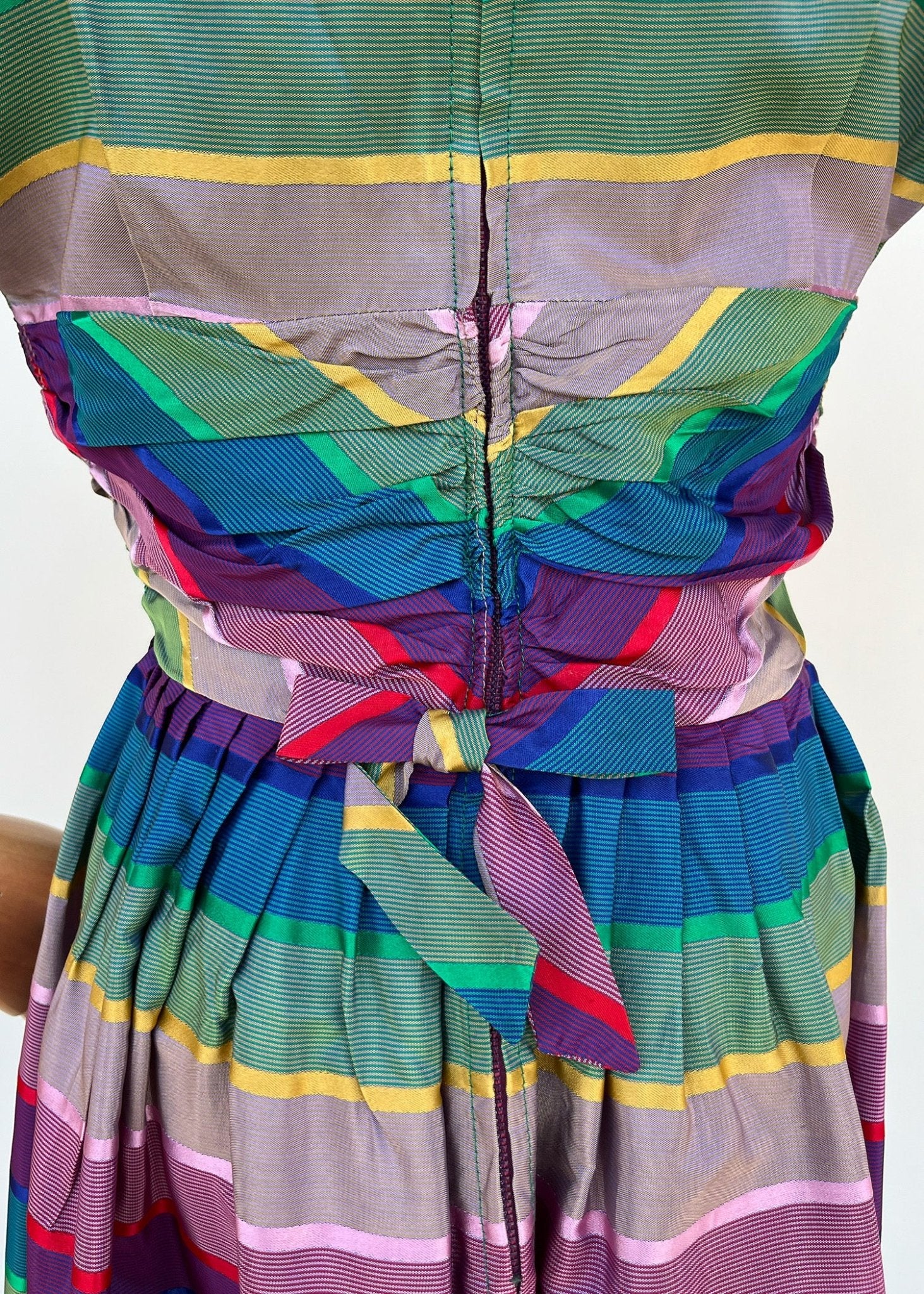 c. 1950s Rainbow Party Dress - S - Crash The Party VintageCrash The Party Vintagec. 1950s Rainbow Party Dress - S